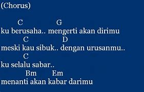 Chord Seandainya Kau Tahu Ku Tak Ingin Kau Pergi